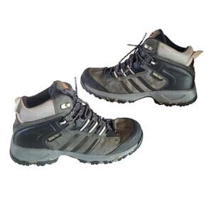 Adidas Gore-Tex Mens Size 6 Black Hiking Trail Mid Top Shoes ClimaProof